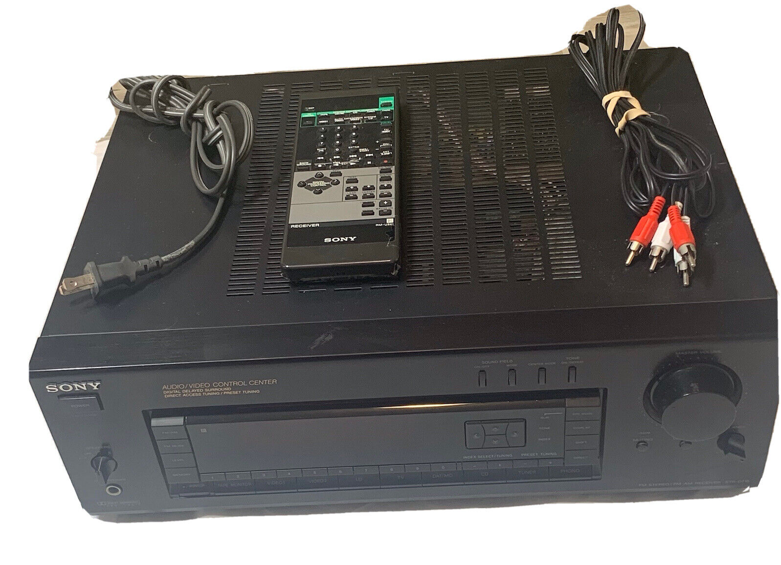 Sony STR-D715 5.1 Surround Sound Receiver Remote Plug Wire Bundle TESTED