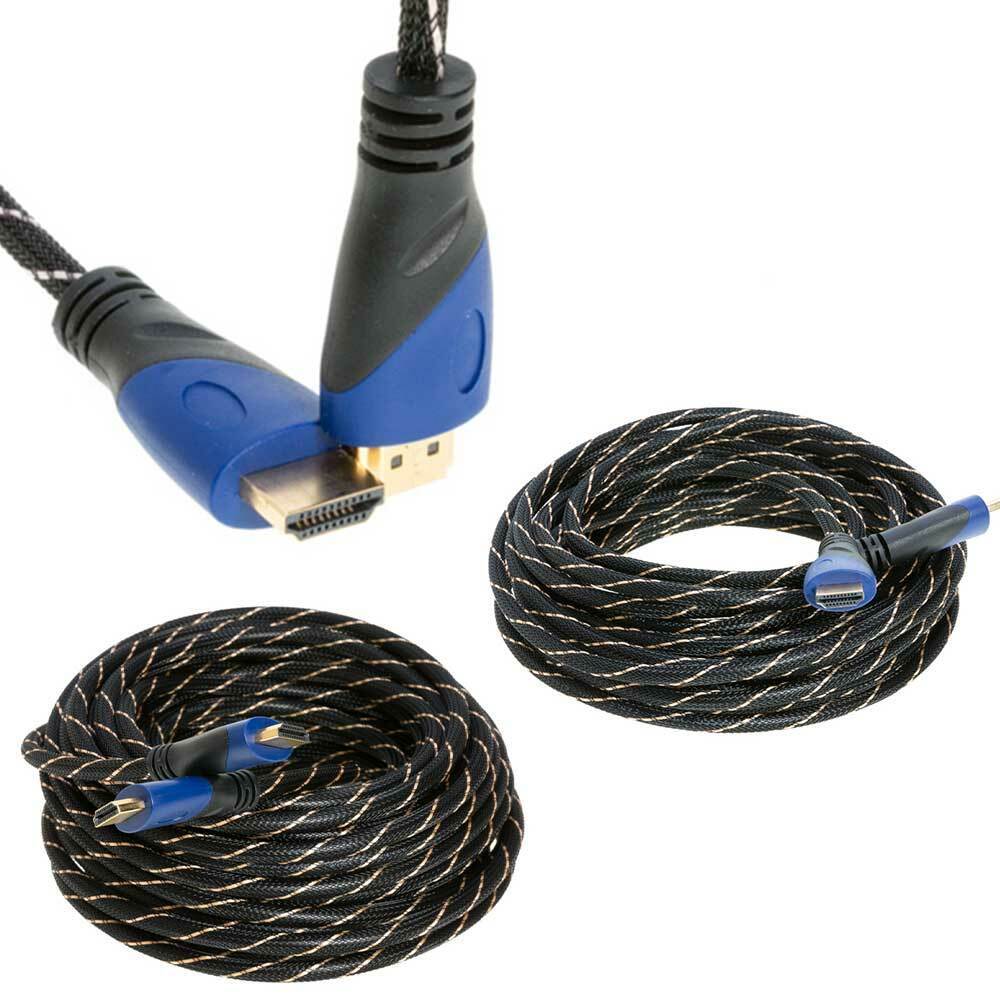 HDMI 4K Premium Mesh Cable 1080P HDTV 3D High Speed  ALL SIZES 1.5FT-50FT LOT