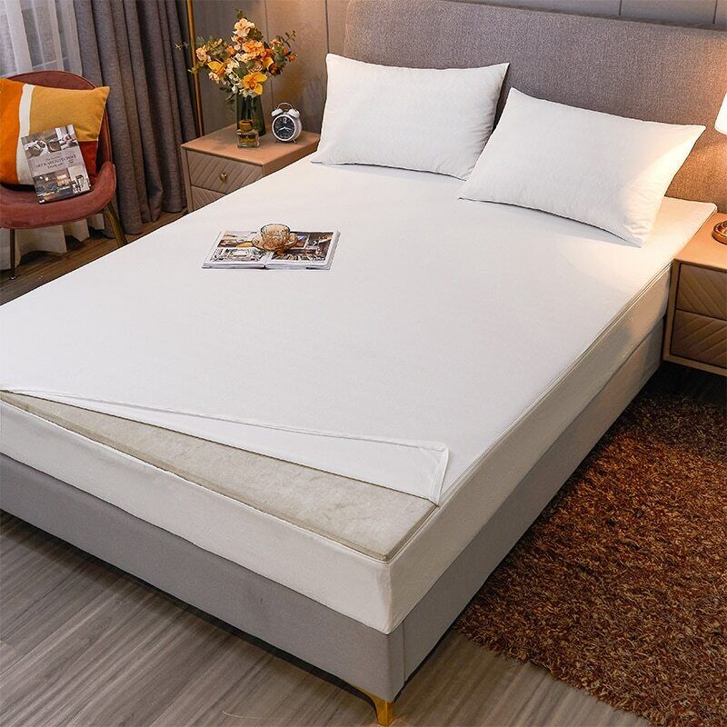 Mattress Cover Six-Sided With Zipper Fitted Sheet Dust Cover Fitted Bed Sheet