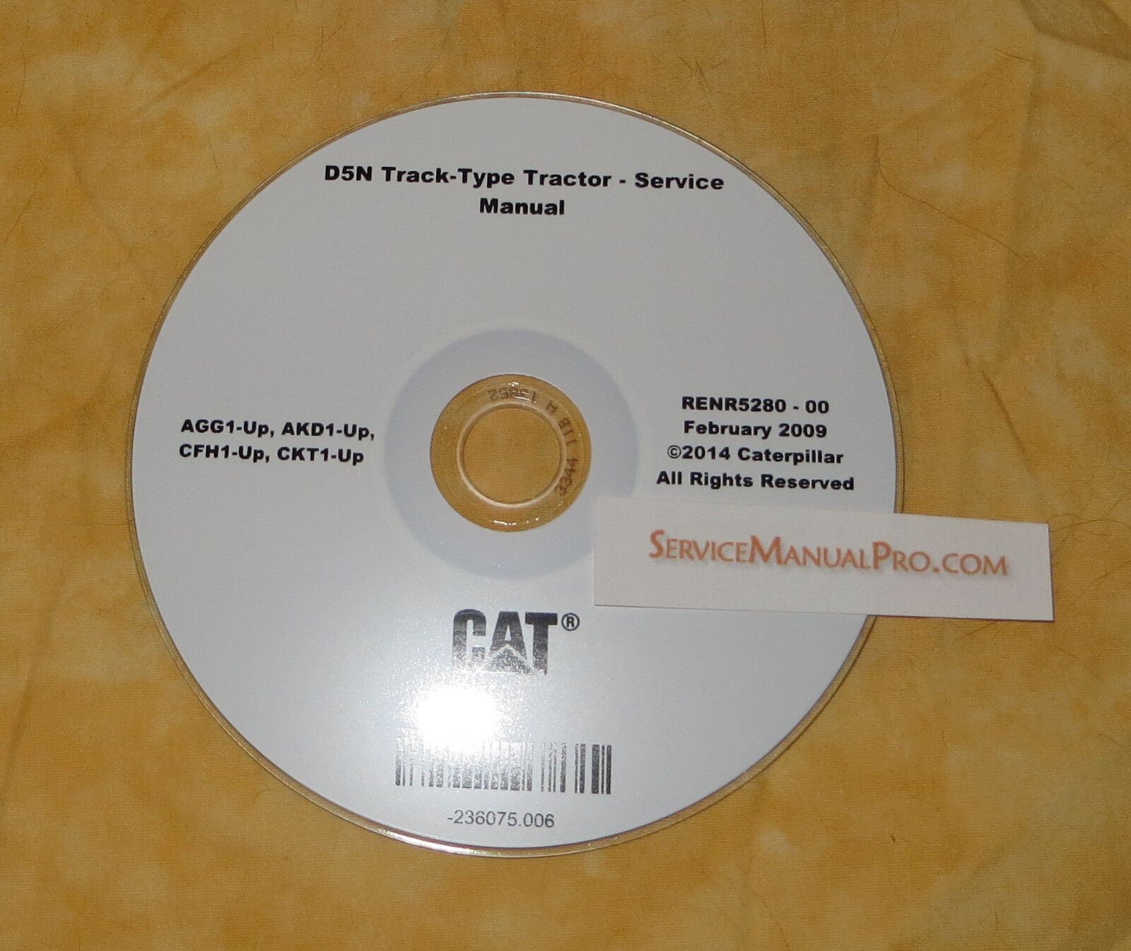 RENR5280 CAT D5N Track Type Tractor Dozer Service Repair Shop Manual OEM AGD AKD