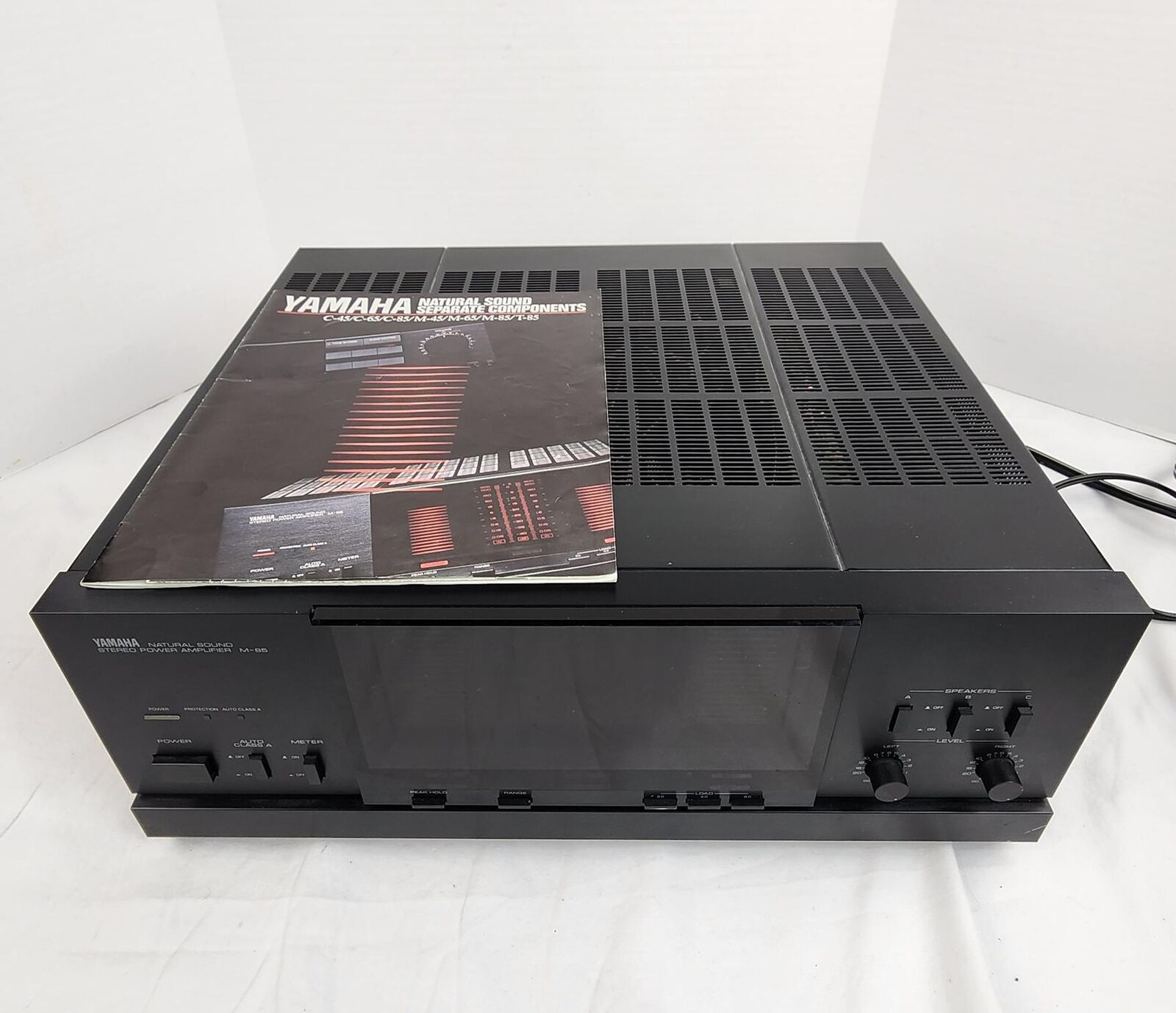 Yamaha Natural Sound Stereo Power Amplifier (M-85) - Tested, Japan, Black