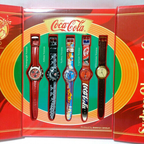 SWATCH x Coca-Cola Wrist Watch Collection Sidney Olympic Games 2000 Used IM547