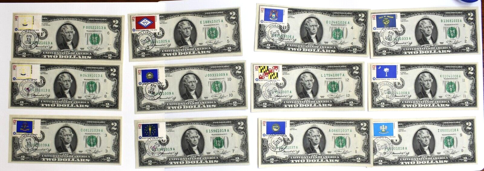 1976 TWO DOLLAR Bank Note First Day Issue Cover Limited Edition Stamp Repeater