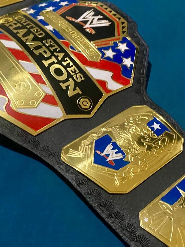 New USA Championship Wrestling Belt WWE Title Belt Adult Size 2MM Replica