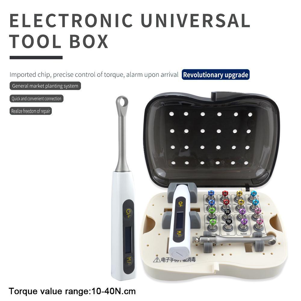 Dental Electric Universal Implant Torque Wrench Prosthetic Kit Ratchet Drivers