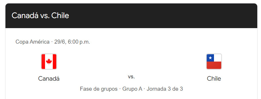 2 Tickets Copa America Tournament - Group Stage: Canada vs. Chile 6/29/24