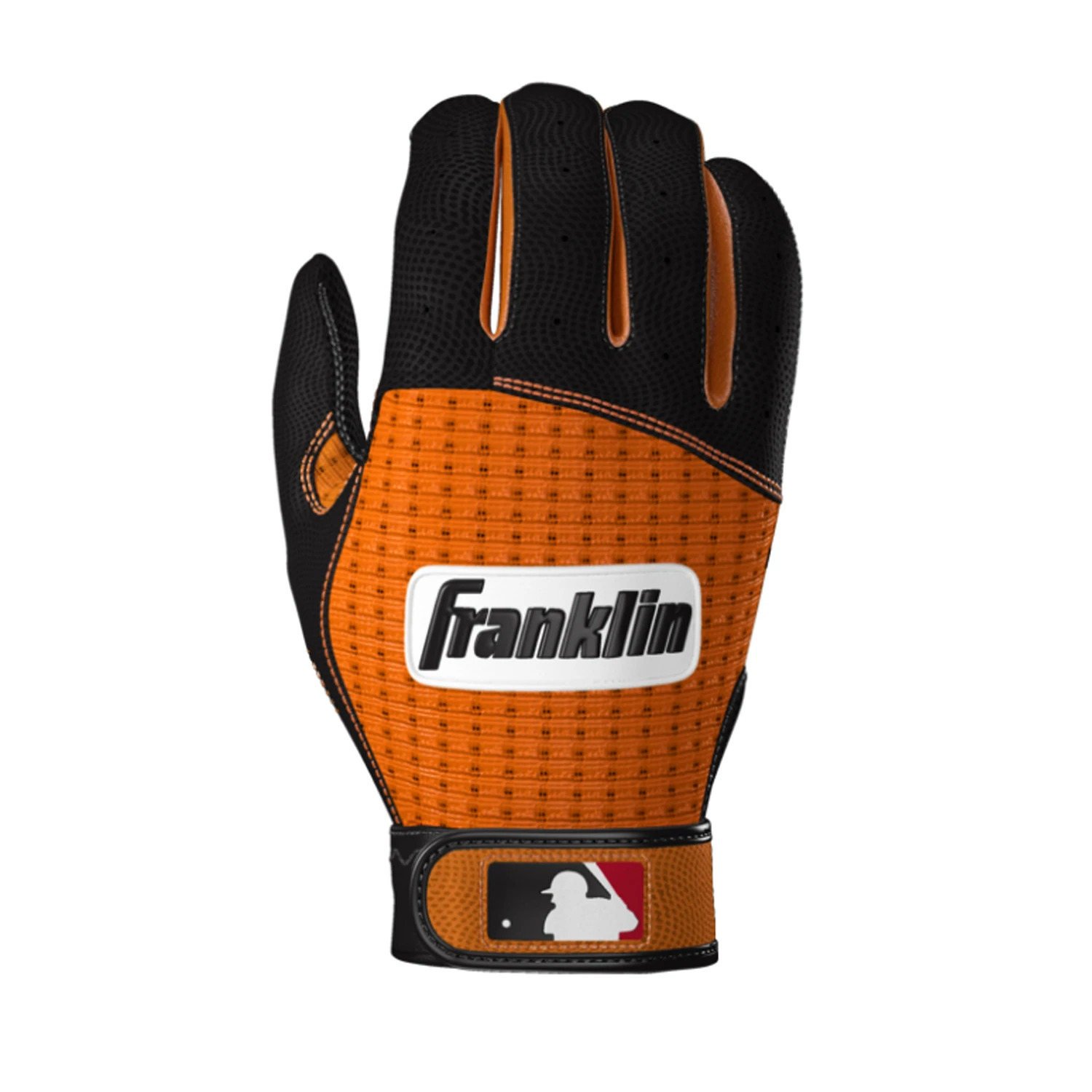 Franklin Pro Classic ADULT Black and Orange Batting Gloves - Peligro Sports Edit