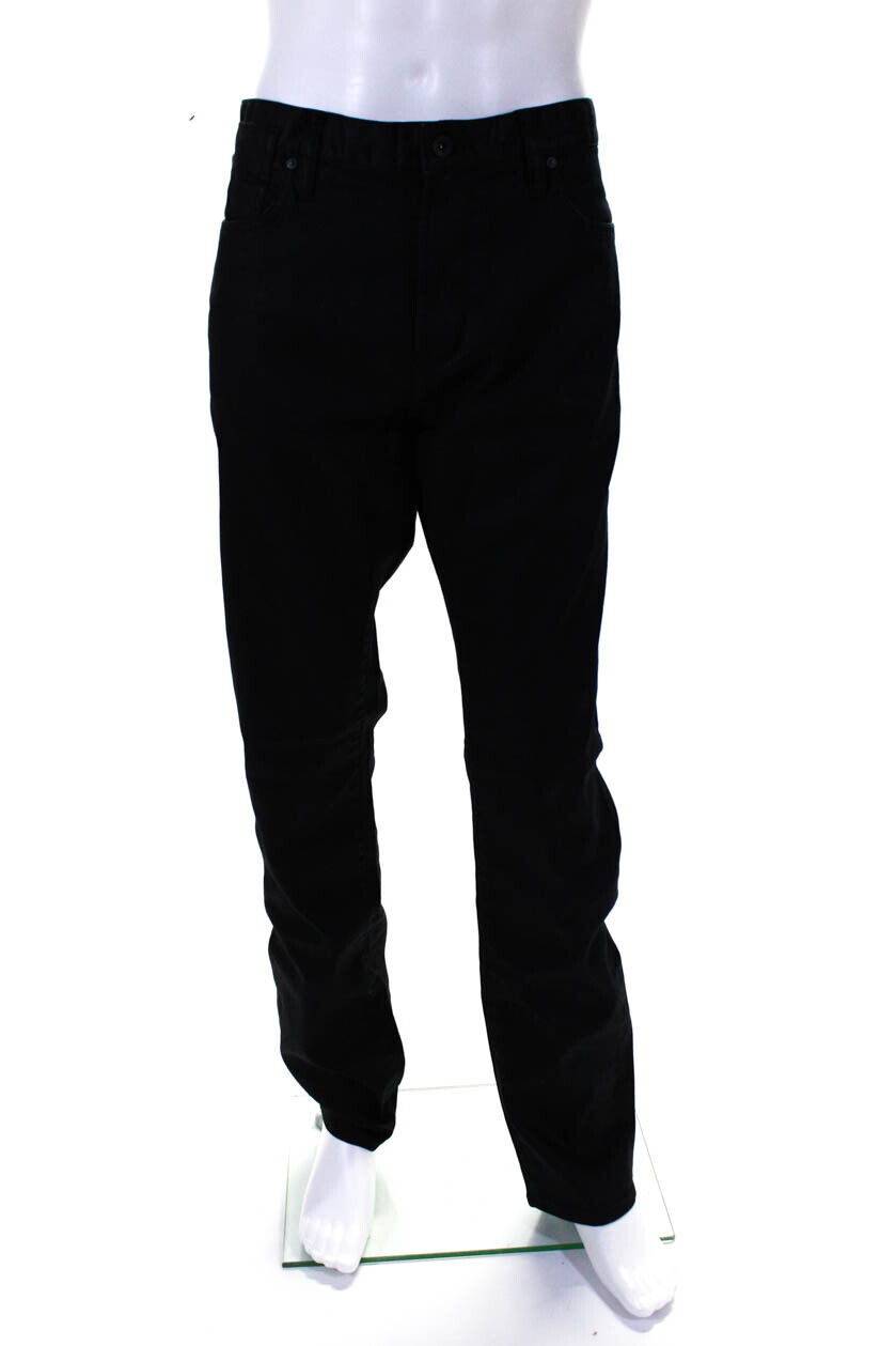John Varvatos Star USA Mens Black Cotton Bowery Slim Straight Leg Jeans Size 36