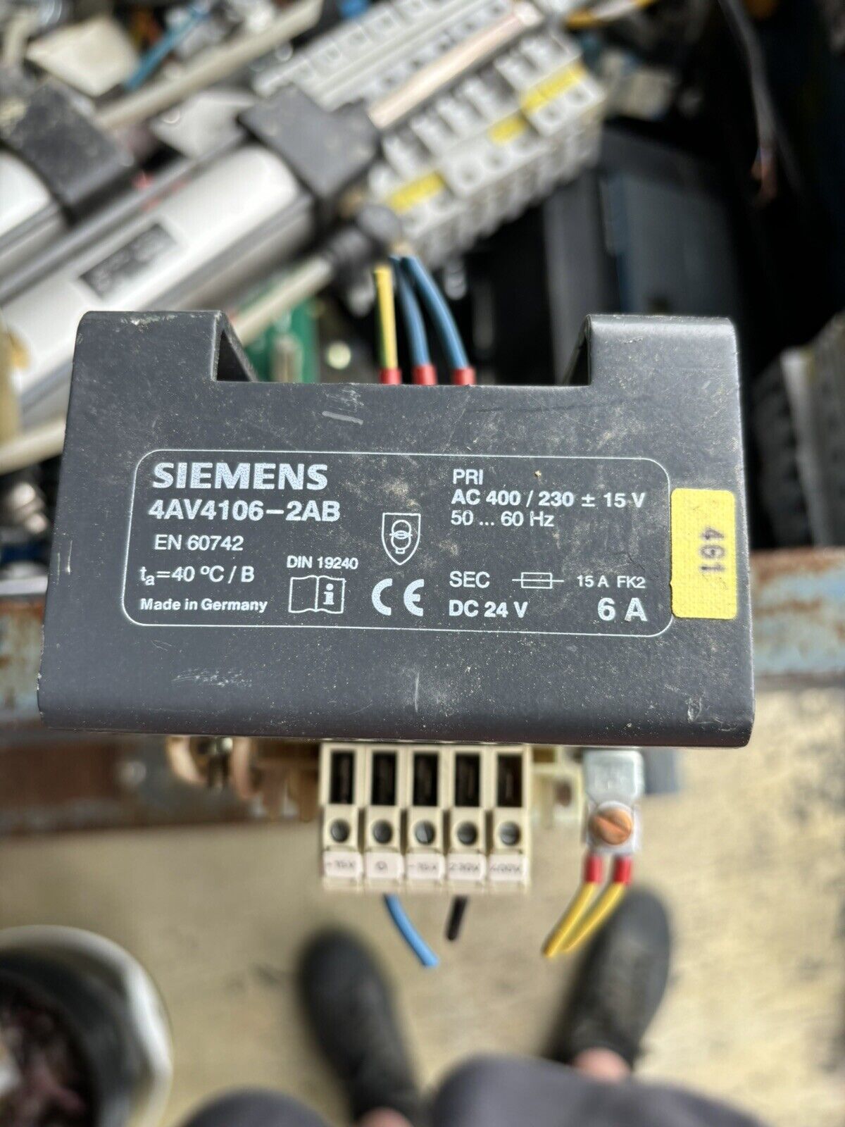 Siemens TRANSFORMER  4AV4106-2AB USED