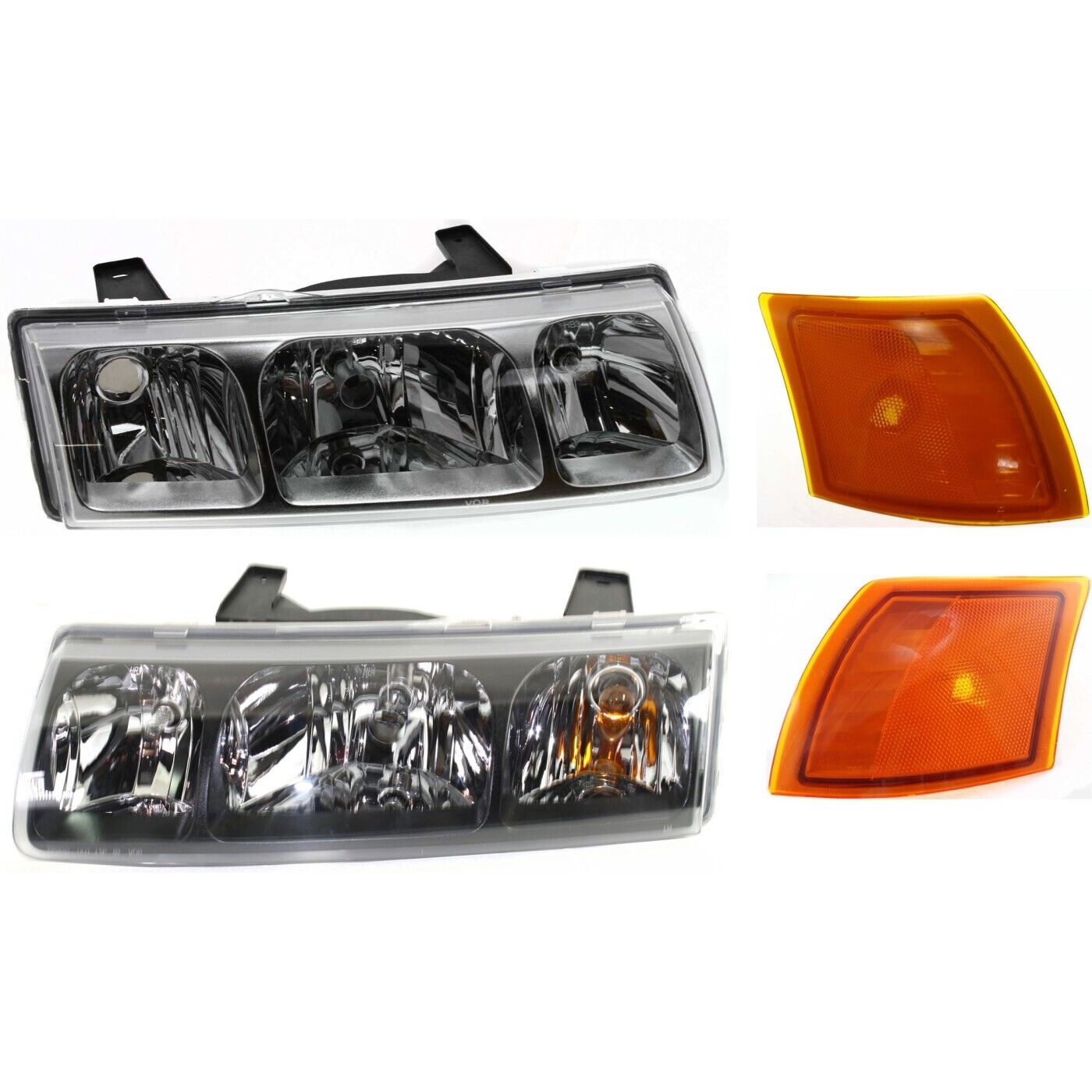 Headlight Side Marker Kit For 2002-04 Saturn Vue Front Left and Right with Bulb