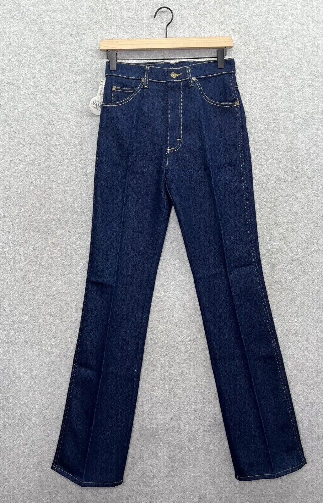 Vintage Lee Jeans Mens 29x36 Blue Boot Cut Riders Western Cowboy Made USA NEW