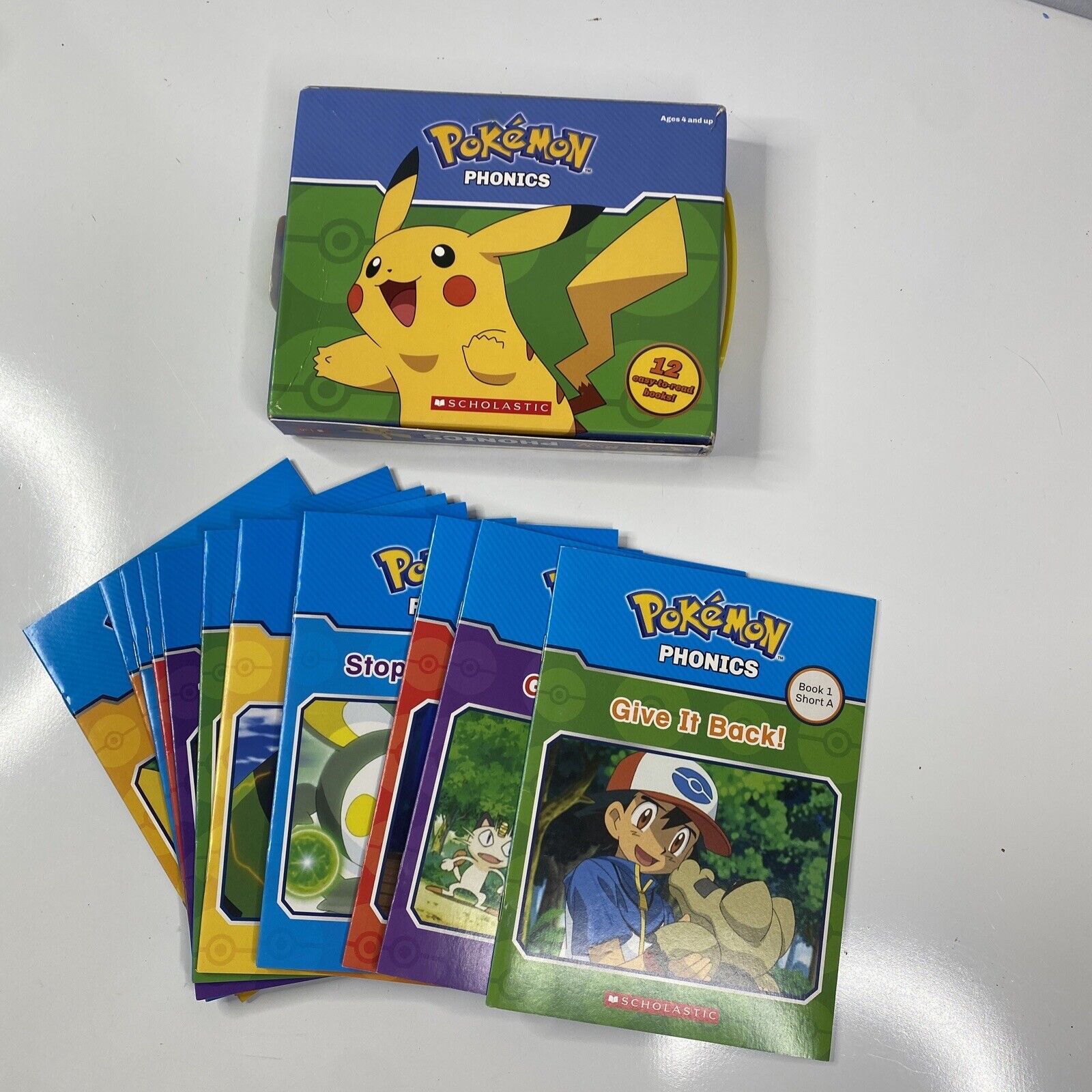 Pokemon Phonics Children Books Learning to Read Early Reader Set Of 12 Complete
