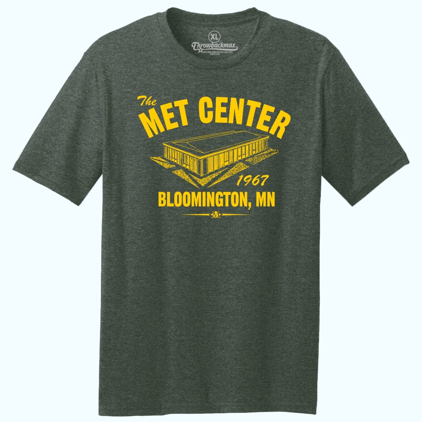 The Met Center 1967 Hockey TRI-BLEND Tee Shirt - Minnesota North Stars