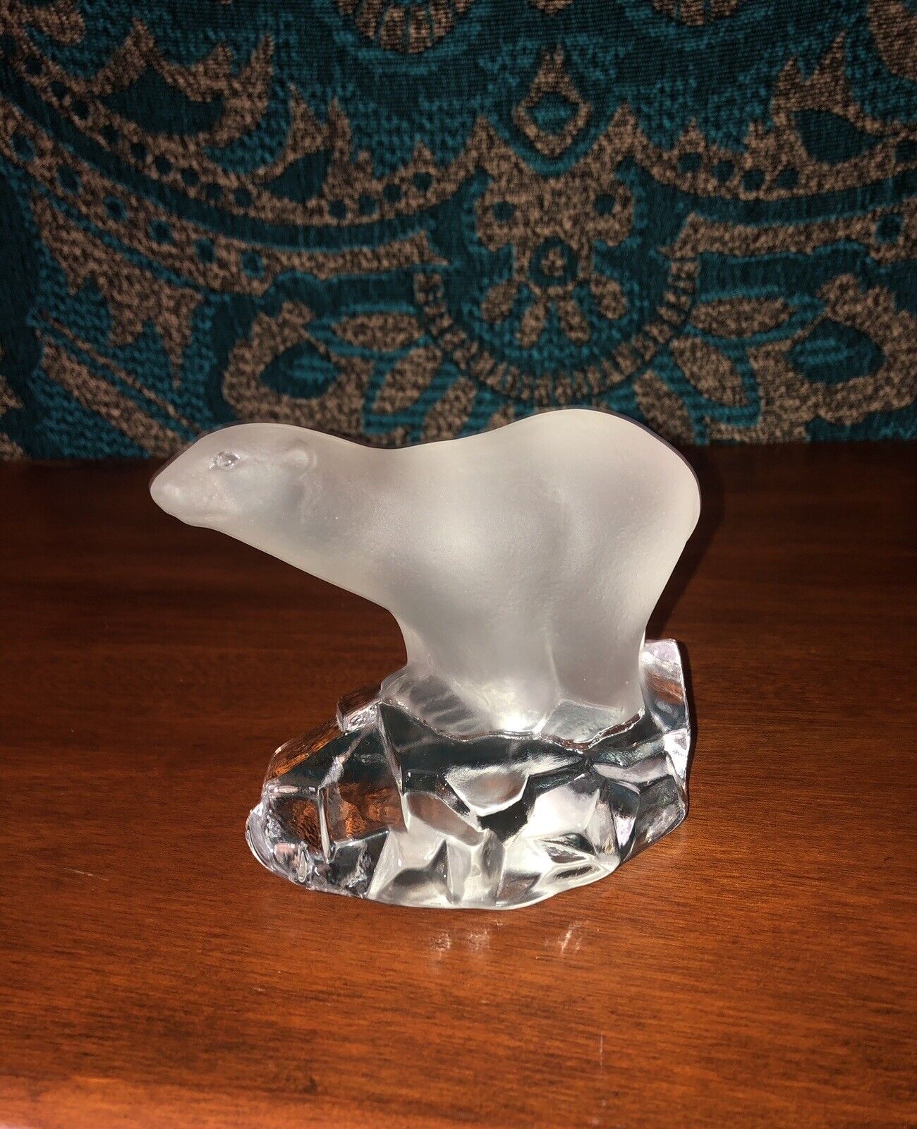 Crystal Polar Bear Figurine-Vintage