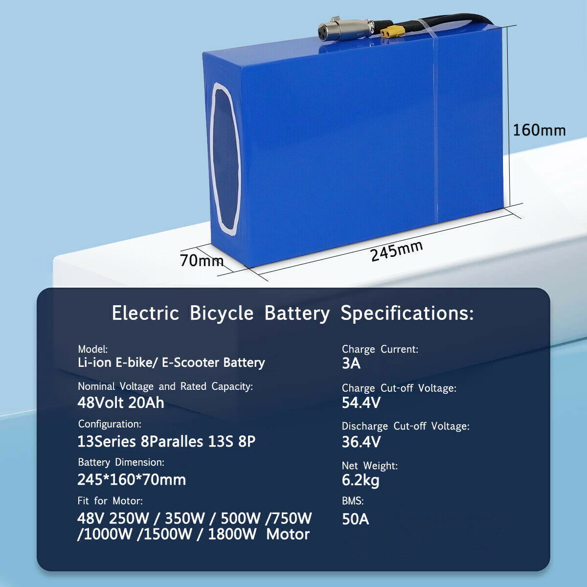 48V 52V 60V 72V 1000W 1500W Motor Electric bicycle bike Lithium Ebike Battery