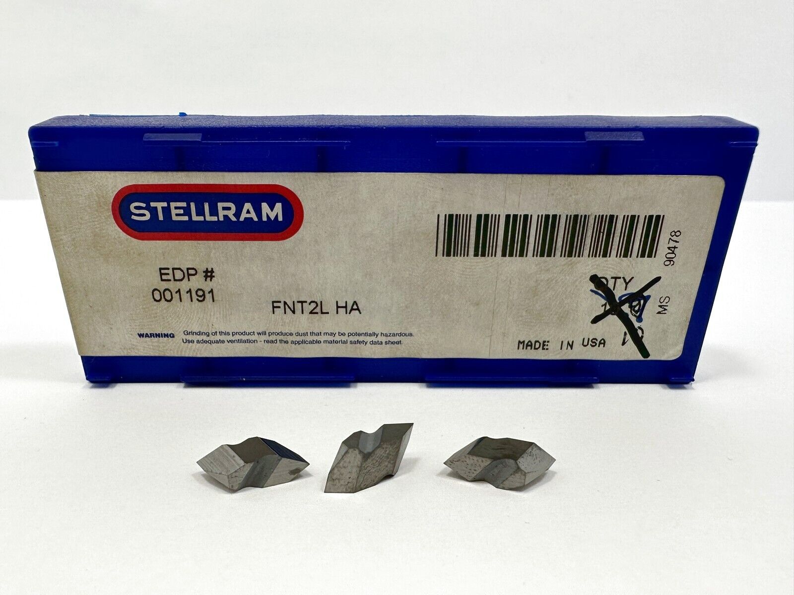 Stellram FNT2L | EDP# 001191 | New Carbide Inserts | Grade HA | pcs 3