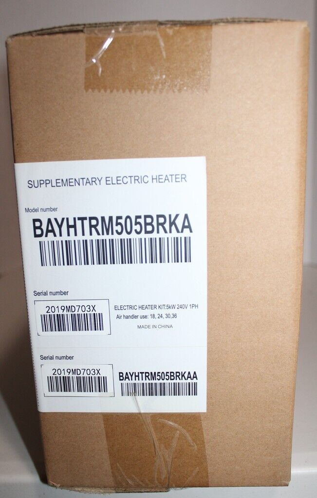 BAYHTRM505BRKA Supplementary Electric Heater Trane 5kw New in Box