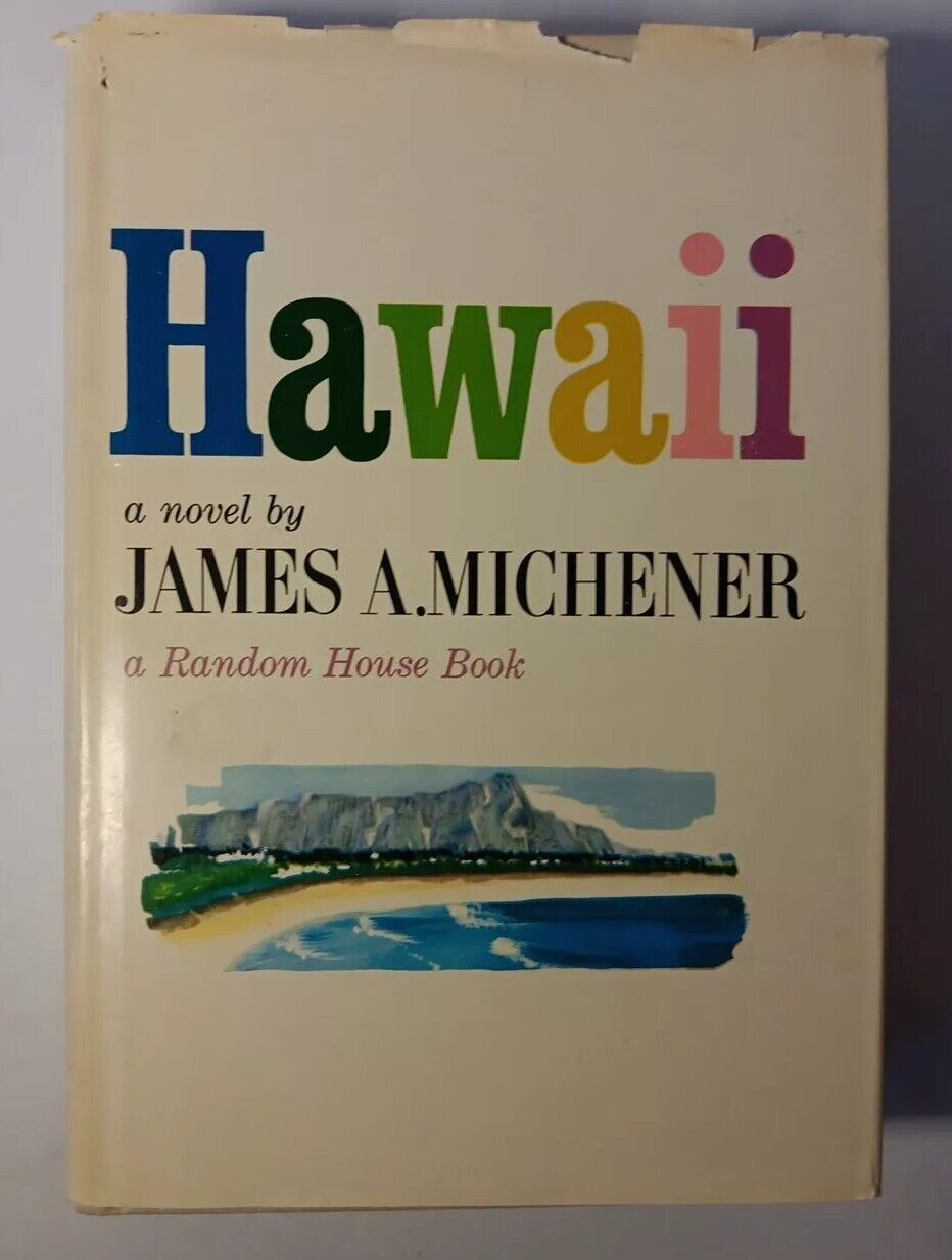 Hawaii A Novel by James A. Michener - Hardcover W Dust Cover  1959