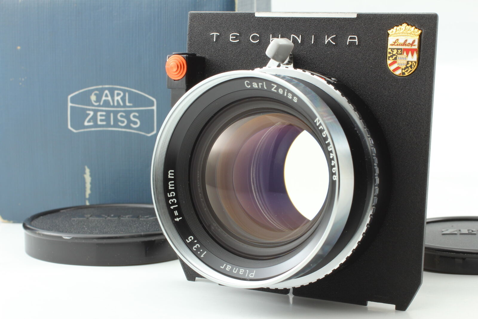[ N MINT w/Box ] Carl Zeiss Planar 135mm f3.5 Lens Compur 1 Linhof From JAPAN