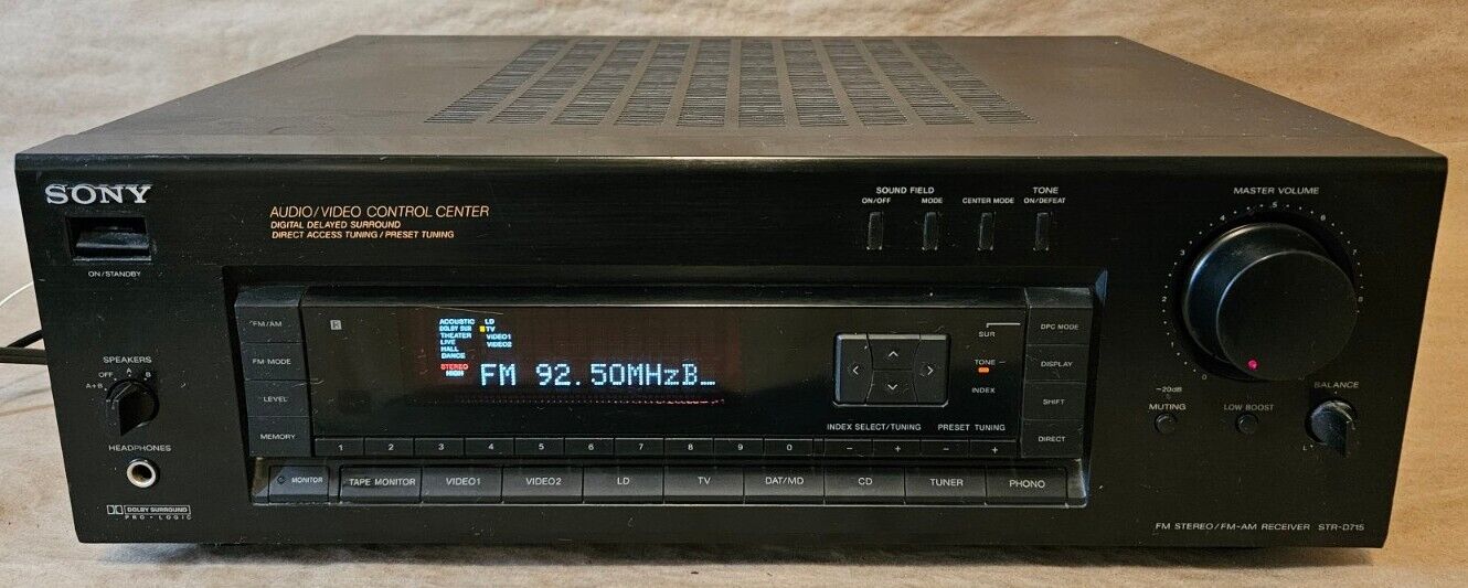 Sony STR-D715 - 5 Channel AV Surround Sound Receiver Stereo System + Phono Input
