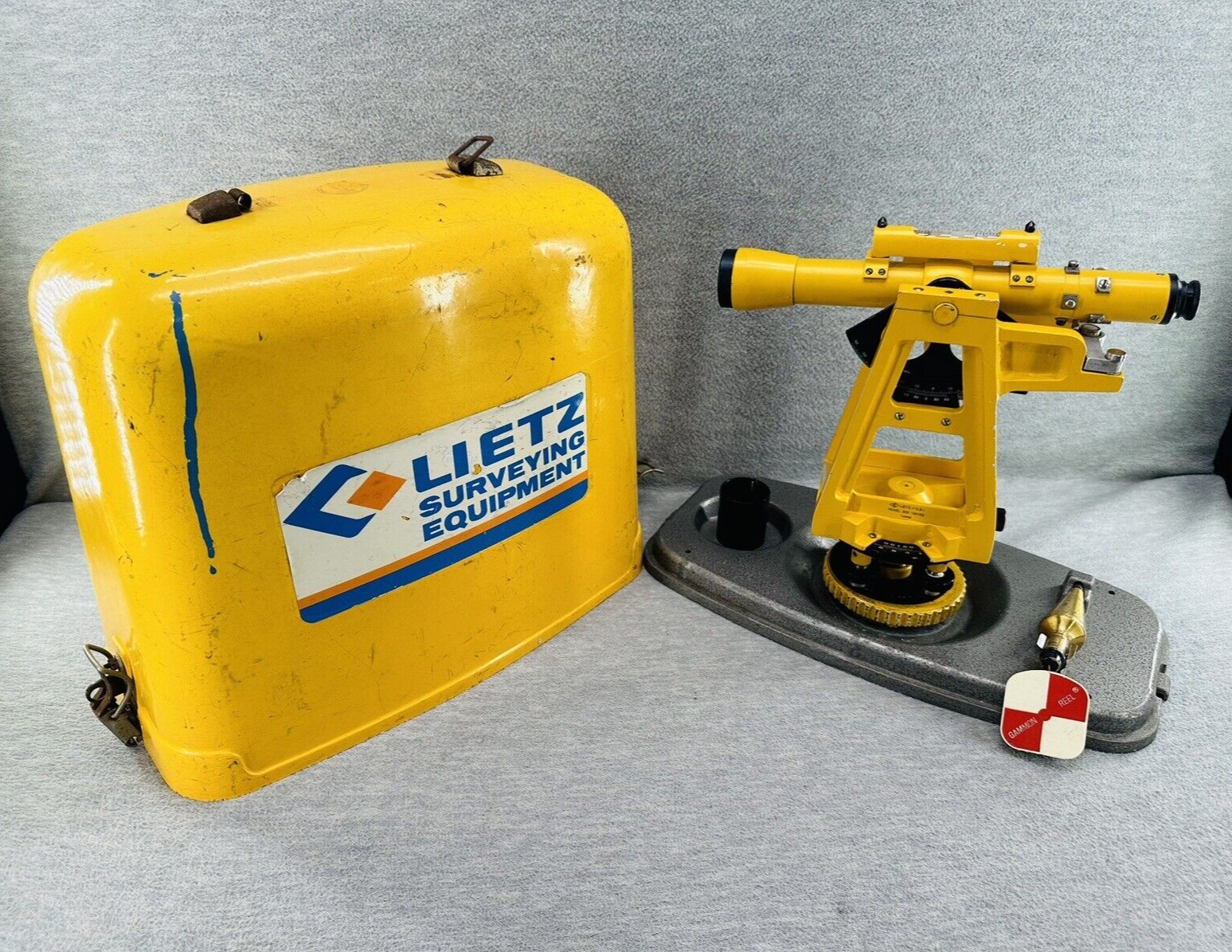 LIETZ MODEL 300 - VINTAGE Surveying Equipment Transit Yellow W/ Case