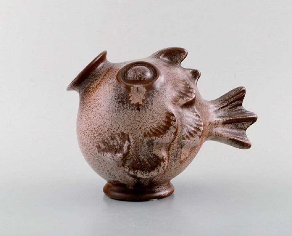 Michael Andersen. Rare fish in glazed ceramics. 1950\'s