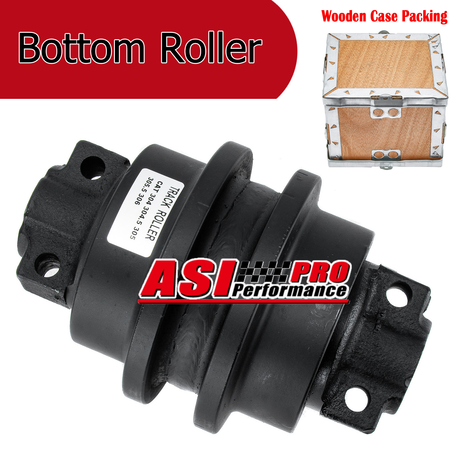 2x Undercarriage Track Bottom Roller for Caterpillar Cat 304 304.5 305 305.5 306