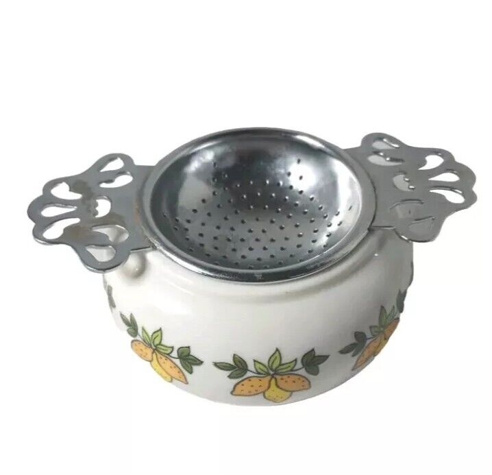 Vintage Tea Strainer & Bowl Set