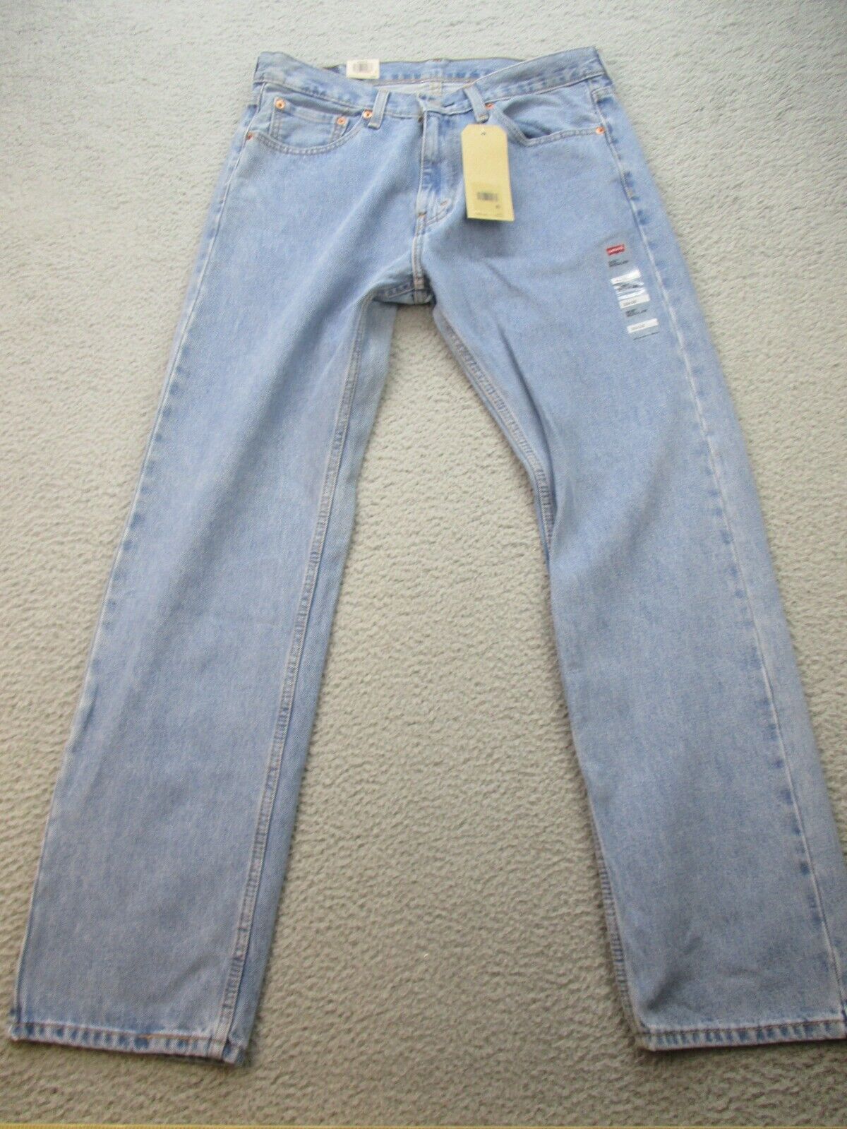 Levi’s 505 Jeans 32 x 31 (Tag 33x32) Light Wash Regular Straight Leg Cowboy NWT