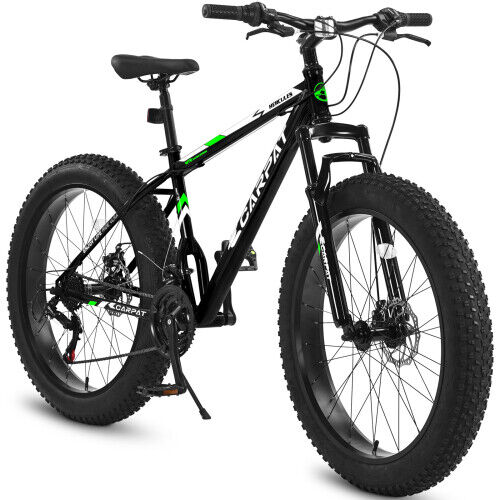 S26109 Elecony 26 Inch Fat Tire Bike Adult/Youth Full Shimano 21 Speed Mountain 