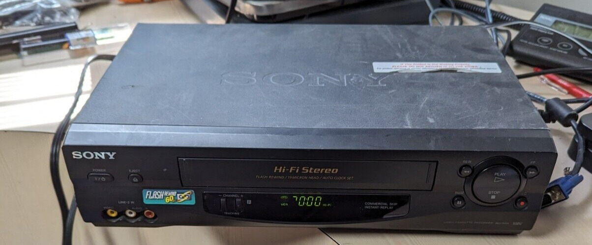 Tested Works Sony SLV-N55 VCR 4 Head HiFi Stereo VHS Player