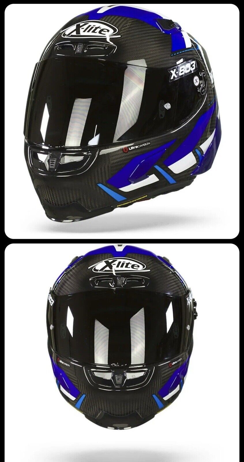 X-Lite X-803 RS Ultra Carbon Motormaster 53 Full Face Helmet - With Cardo System