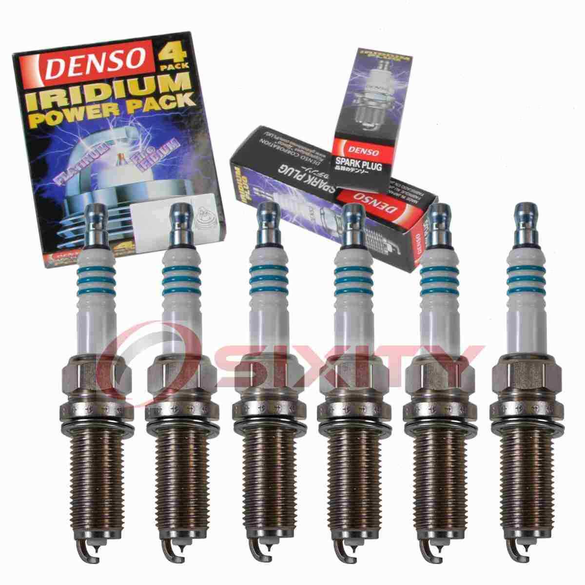 6 pc DENSO 5343 Iridium Power Spark Plugs for SPLZFR5C11 SPLZFR5B13 lw