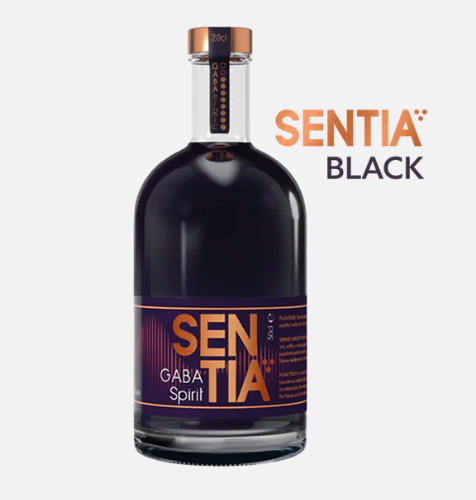 SENTIA Black 200mL - VERY RARE - Non-Alcoholic GABA Spirit from the UK