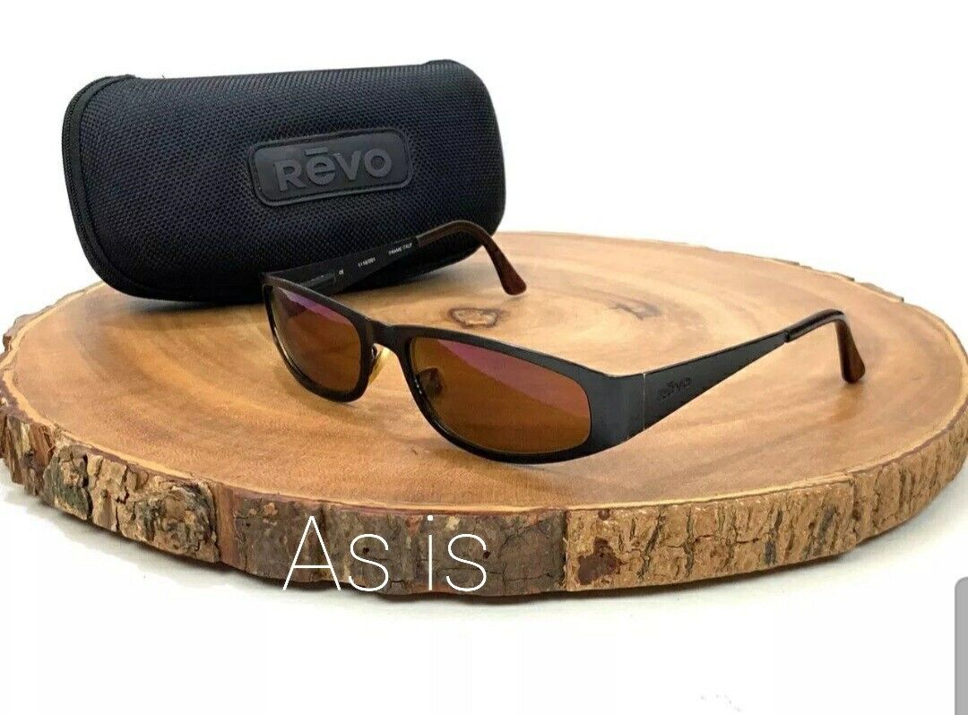 Revo Sunglasses As is 1116 001 Black Vintage Italy