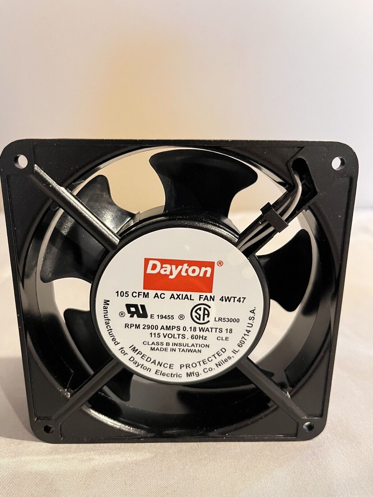 New original Dayton 4WT47 115V.60Hz welding cooling fan