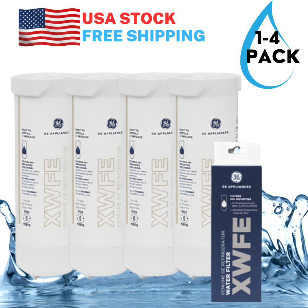 1/2/3/4 PACK GE XWFE OEM Refrigerator Replacement Water Filter Without Chip USA