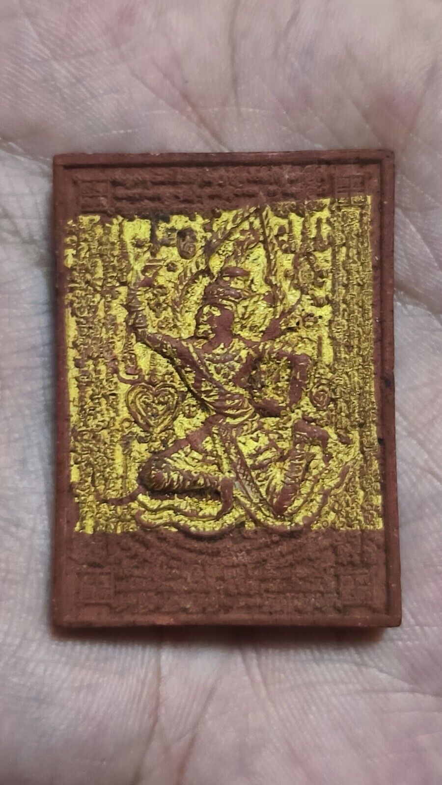 Thai amulet Buddha Phet Phaya Thon Fang Takrut Ngoen Fang Leklai Luang Pho Klom