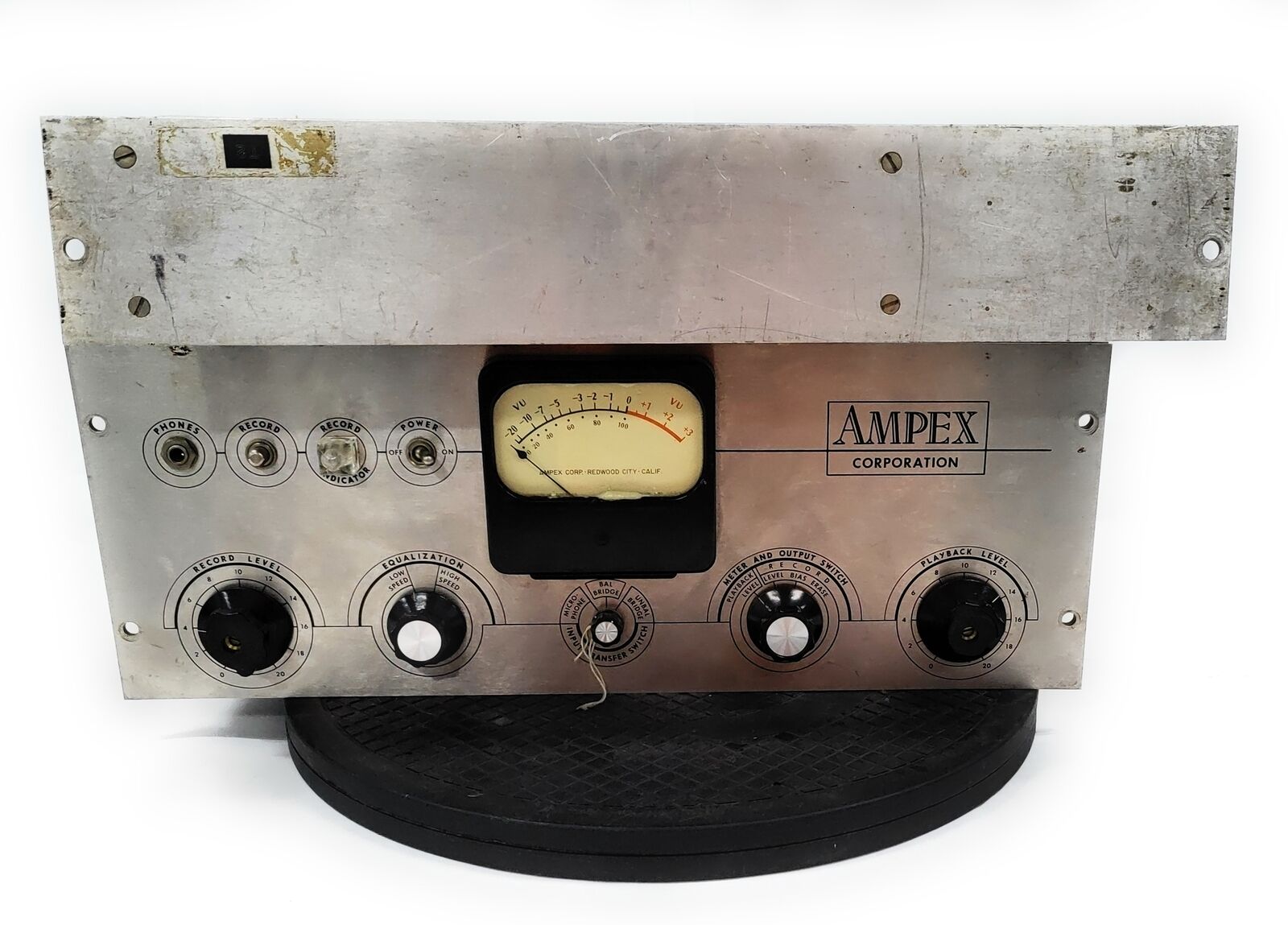 Vintage Ampex 350 Tube Microphone Preamplifier w/ Power Supply & Tubes
