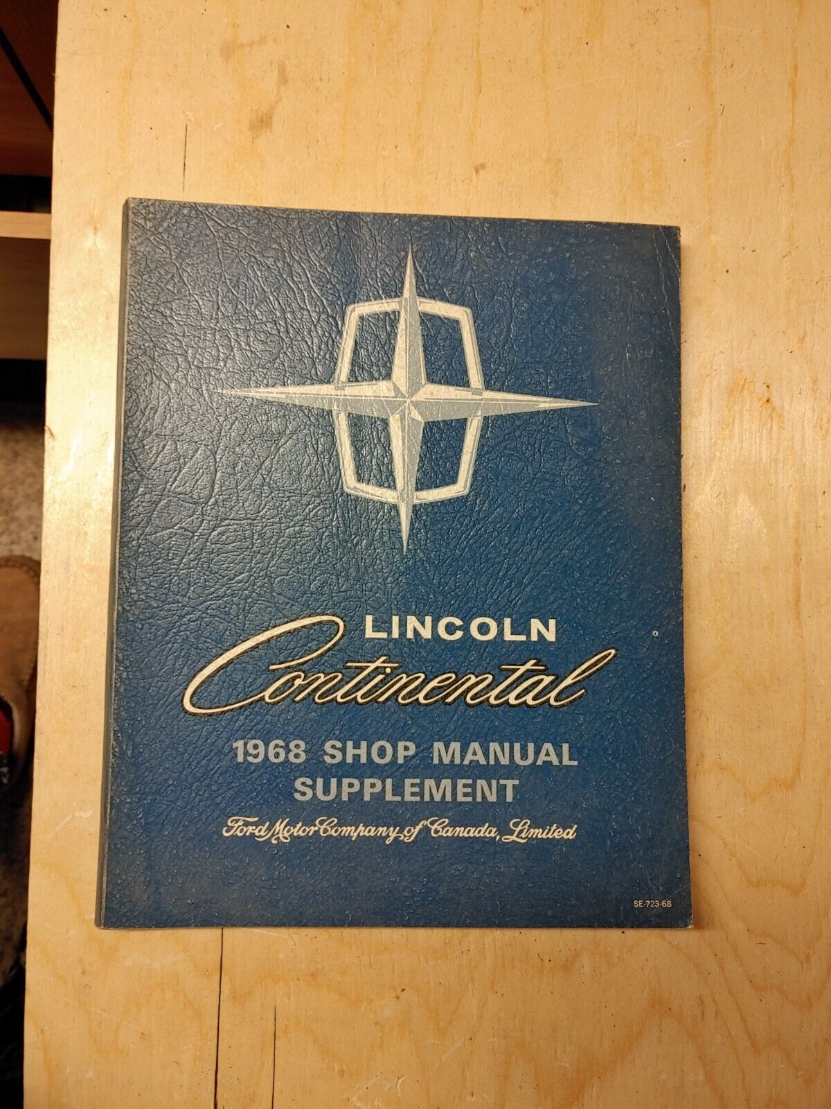 Vintage Original 1968 Lincoln Continental Repair Shop Supplement Manual