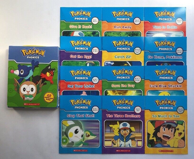 Pokemon Phonics Childrens Books Learning to Read Early Readers Lot 12 