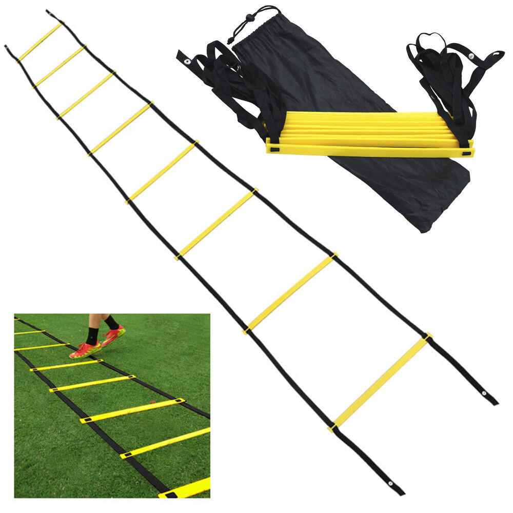 8 12 20 Rung Speed Training Ladder Agility Footwork Football Exercise Workout