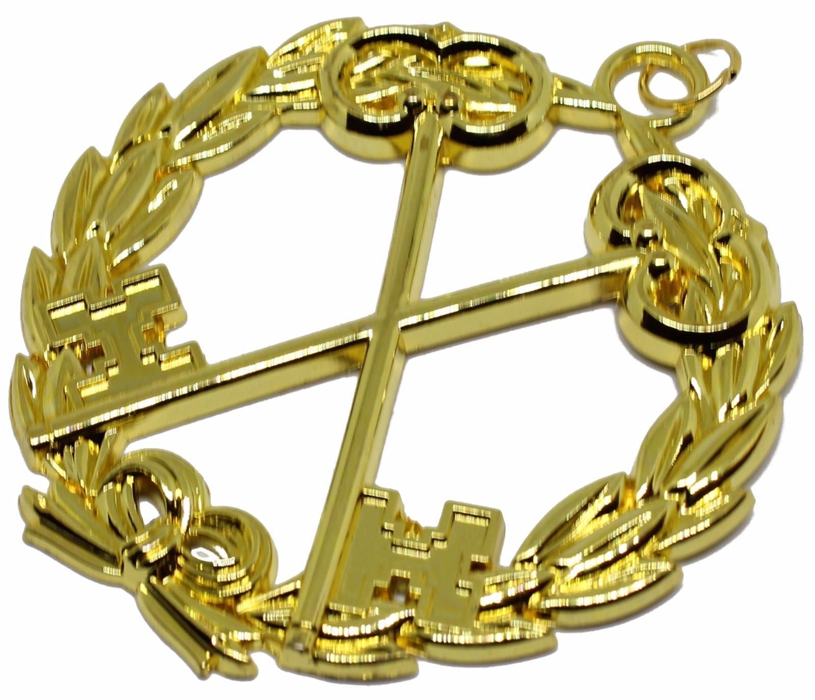 GRAND Treasurer Masonic Collar Jewel GOLD PLATED FREEMASON