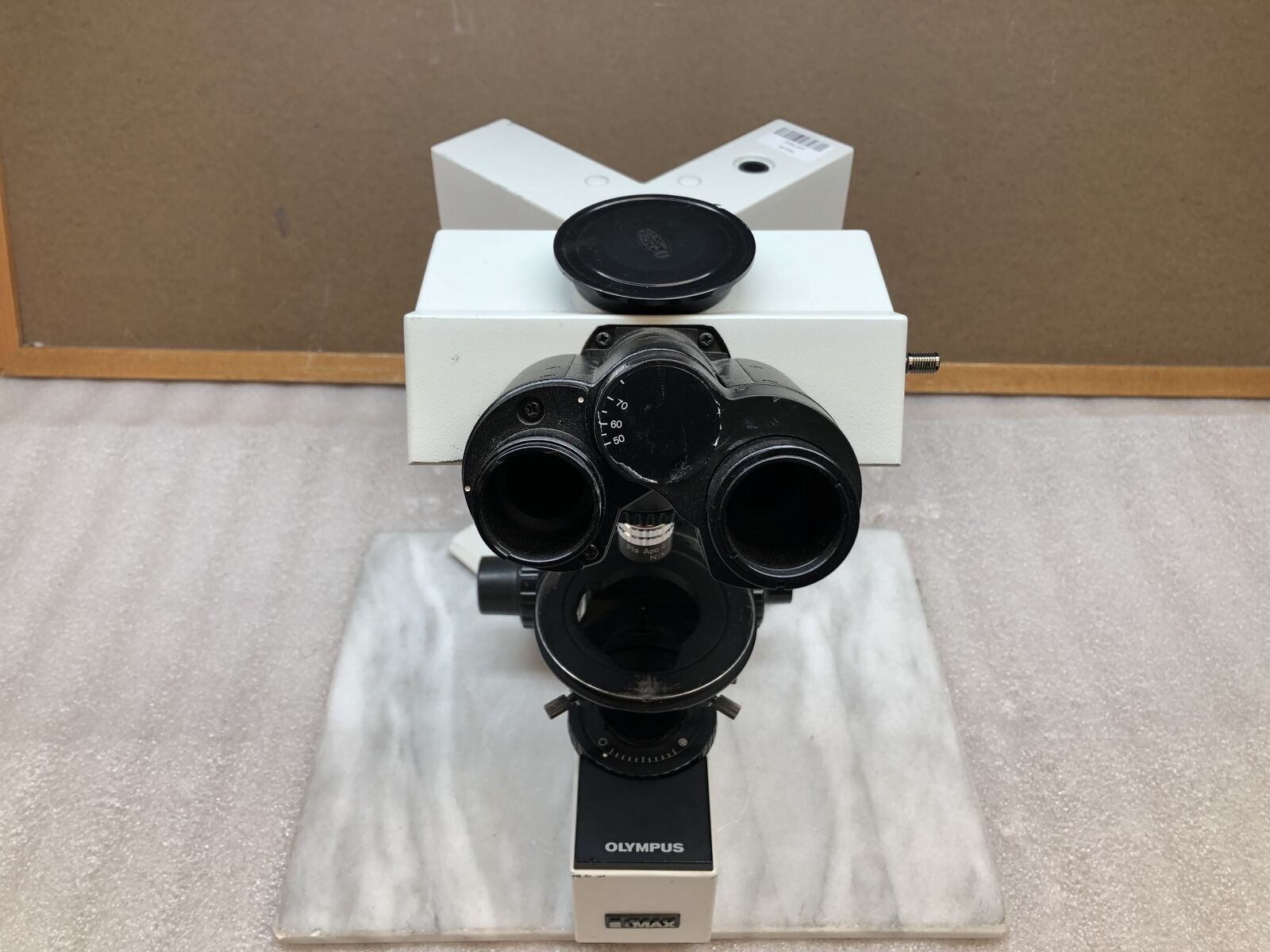 Olympus BX40 Binocular Microscope 40x/20x/4x.10/4x.20 Lens W/O Stage + Lightbulb