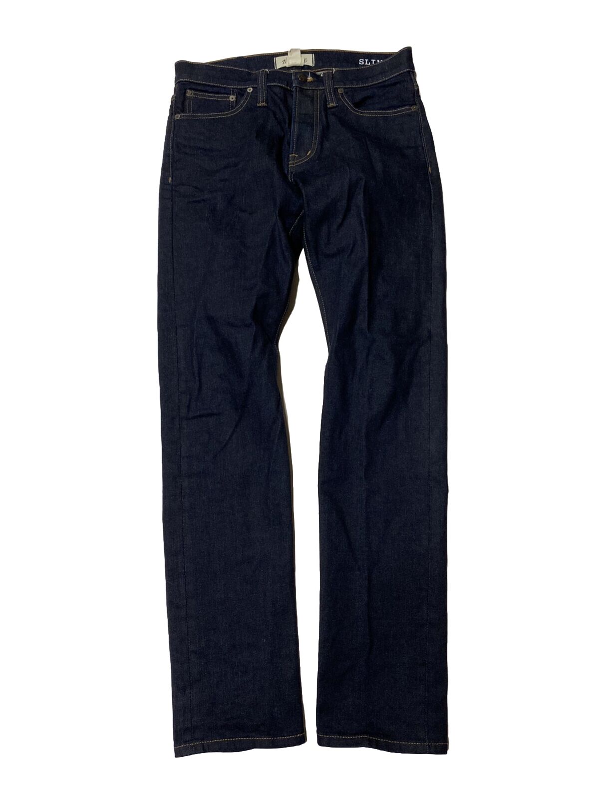 Madewell Selvedge Denim Slim Jeans Mens 30 X 32 Dark Blue Fair Trade Red Line