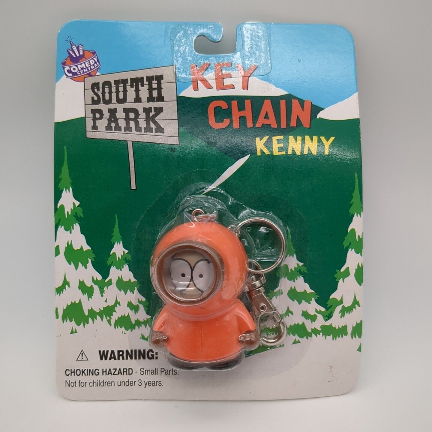 Vintage 1998 South Park Kenny Figure Keychain Comedy Central Sealed In Package