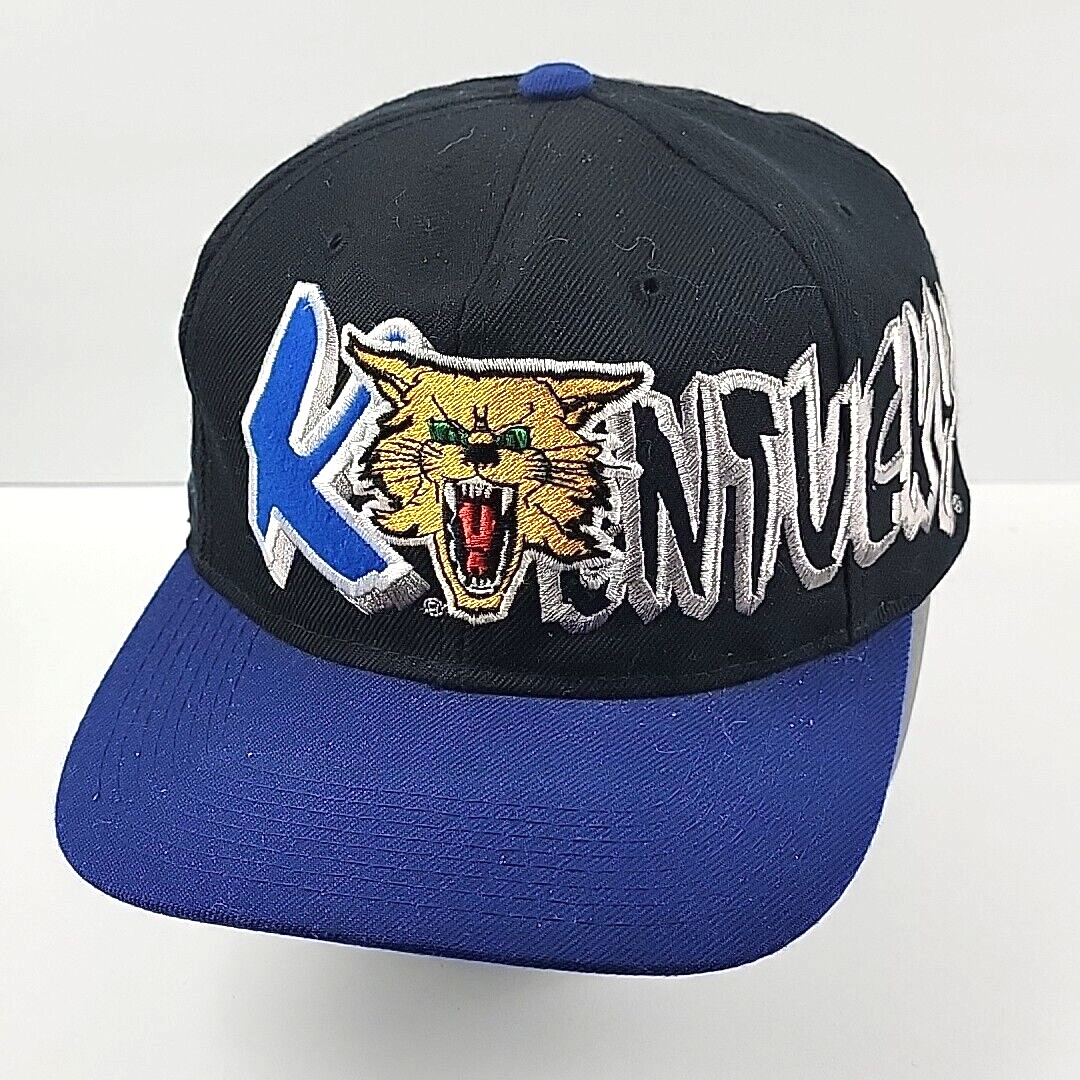 RARE Kentucky Wildcats Vintage Cap Boy Graffiti Shadow Snapback Hat