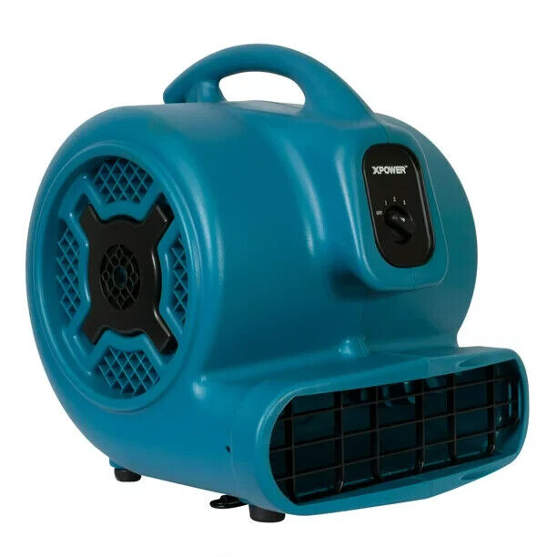 XPOWER Indoor Blower Fan 1/4 HP High Velocity Air Mover 3 Speeds W/ Daisy Chain 
