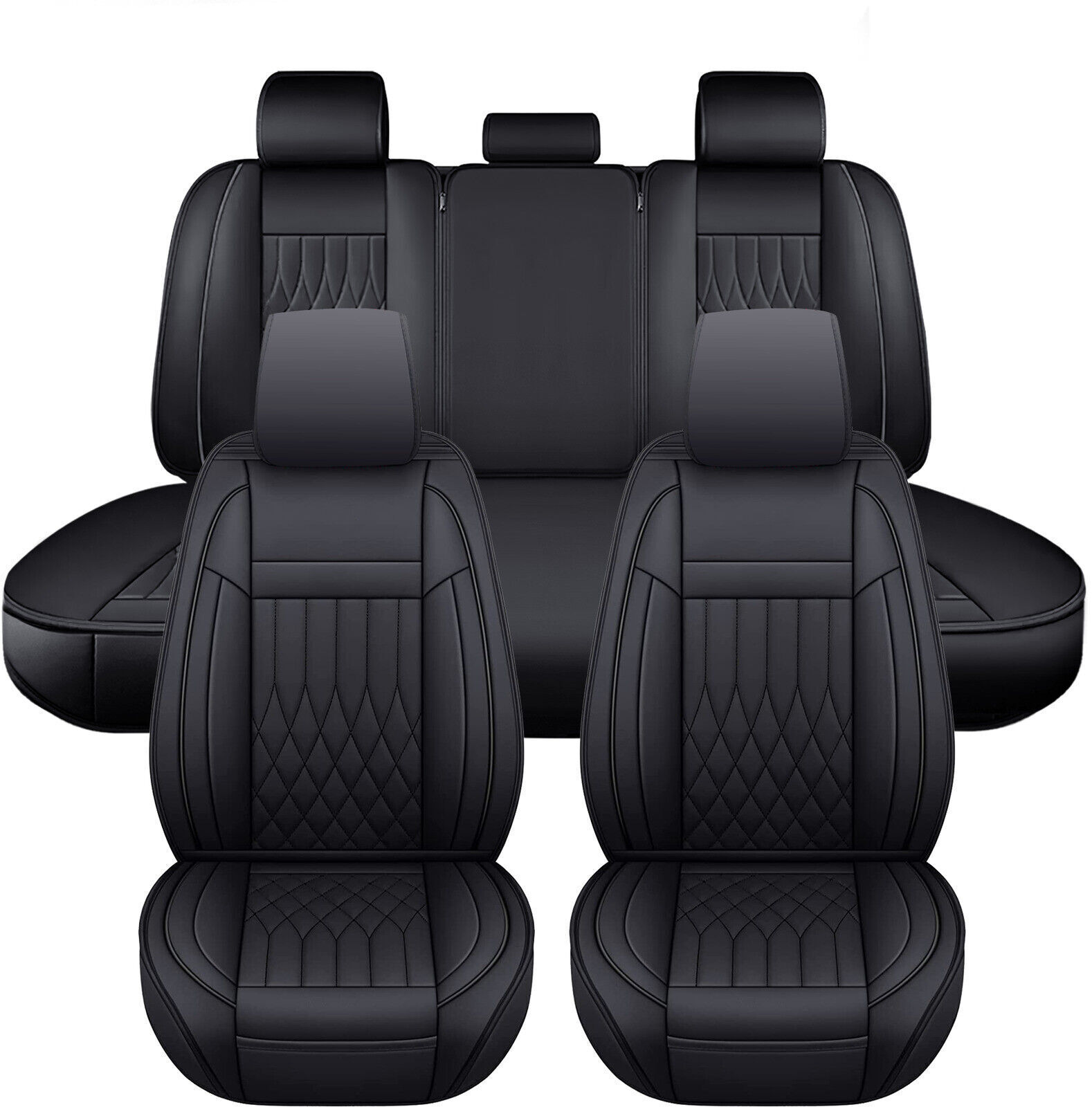 Car Seat Covers Leather Full Set For Honda Civic/Accord/CR-V/Clarity/Insight