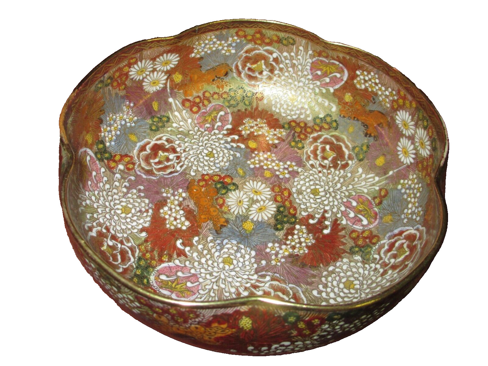 Japanese Satsuma Millefleurs High Quality Bowl - Late Meiji - Superb condition.